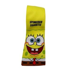 Nickelodeon Vintage Spongebob Squarepants Squaretie Silk Feel Tie